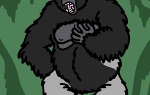 ニシローランドゴリラ - シマハイエナ