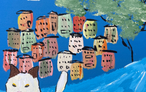 街に住み着いた野良猫 - 中田 麻意