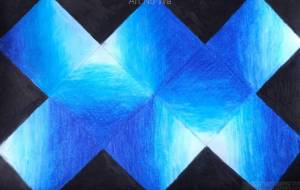 夜の波風 - 青の光