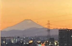 富士山と夕焼け - ルイ