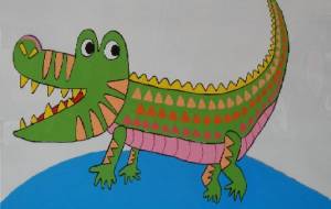 ワニのさんぽ - 大薮龍生