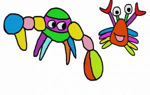 カラフルなかに - 大薮龍生