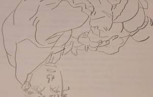 上下逆さまのデッサン。模写4。 - 万煉(まれん)