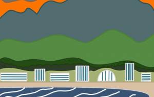 海と山と街並み2 - アクター