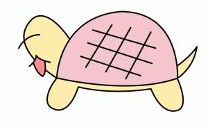 ピンクガメ - はっぱふみふみ