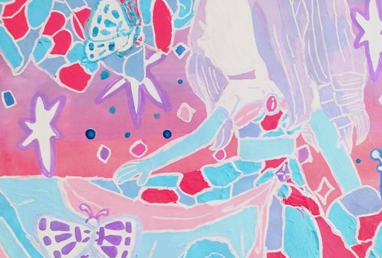 煌めく蝶とドレスチェンジ