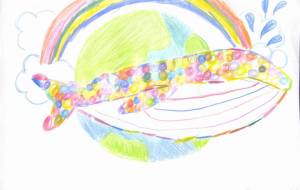 にじいろのくじら - 茜