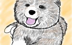 にっこり赤ちゃん秋田犬(虎毛) - 華凪