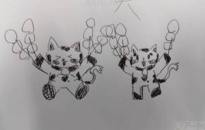 くーにゃんラフ画 - ゆず