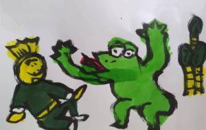 冬眠から起きたカエル - 瀨山浩野