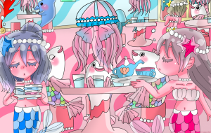 海の中の人魚カフェ - ましゅまろまかろん