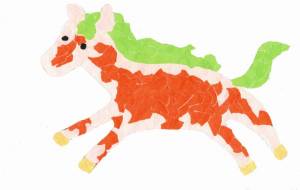 走るうま - もぐちゃん