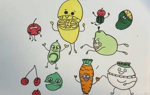 野菜と果物のパーティ - 星のピアノ