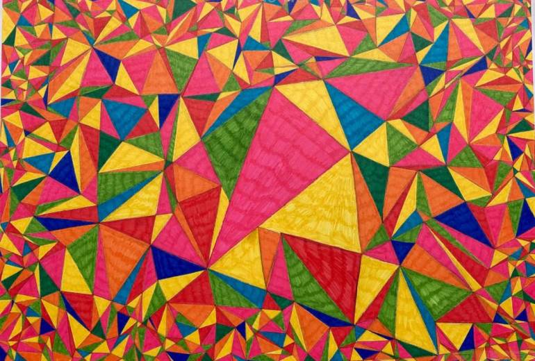 炸裂する三角形