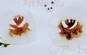 可愛いばらとパンダ - ぴぴ 