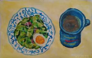 サラダとスープ - まかろんちゃん