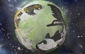 宇宙のバランス - 光るアートmyo 