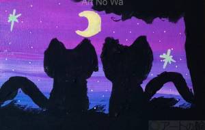 二人で眺める三日月の夜空 - ましゅまろまかろん