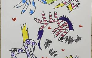 走れ　はしれ　ハシレ - ネットスクウェアNET年賀状 ✕ 障がい者アート協会【2026年午年年賀状】 NS2026 