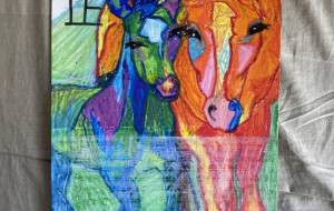 うま - ネットスクウェアNET年賀状 ✕ 障がい者アート協会【2026年午年年賀状】 NS2026 