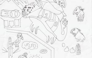 干支(午)その1 - ネットスクウェアNET年賀状 ✕ 障がい者アート協会【2026年午年年賀状】 NS2026