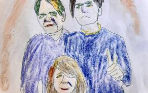 誕生日の妻と三男 - bru