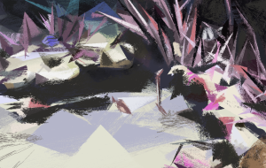 サンゴがある水槽 - 水平器