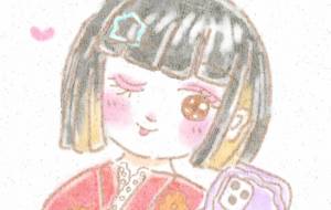 今風こけし - まかろんちゃん 