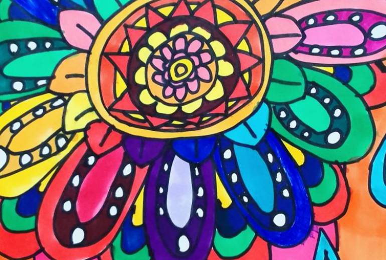 カラフルビックフラワー