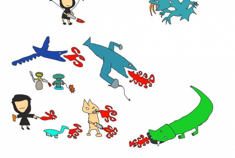 火を吹く生きもの