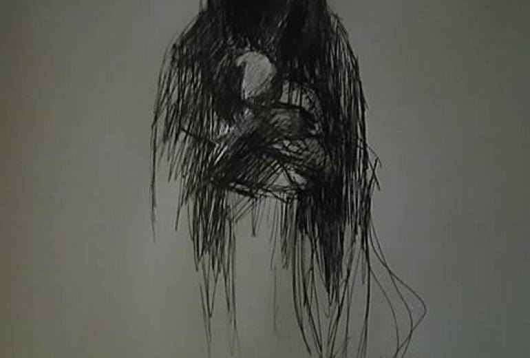 ナザレのイエス、瞳の不自由な子どもを抱きしめて