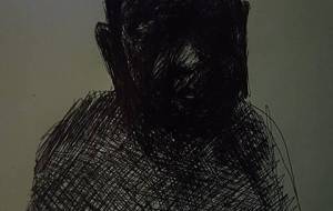 水墨画系ボールペン写実的絵画（仏） - 真鍋哲地 