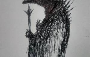 我名は、像鴉ヶ鬼!我が名を唱えよ!!(写実的漫画アート作品) - 真鍋哲地