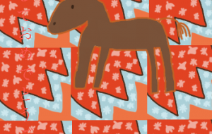 午の年賀状 - ネットスクウェアNET年賀状 ✕ 障がい者アート協会【2026年午年年賀状】 NS2026