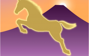 2026年賀状　跳ぶ - ネットスクウェアNET年賀状 ✕ 障がい者アート協会【2026年午年年賀状】 NS2026 