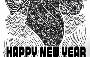 翔駆の春 - ネットスクウェアNET年賀状 ✕ 障がい者アート協会【2026年午年年賀状】 NS2026