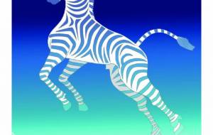 青空 - ネットスクウェアNET年賀状 ✕ 障がい者アート協会【2026年午年年賀状】 NS2026 