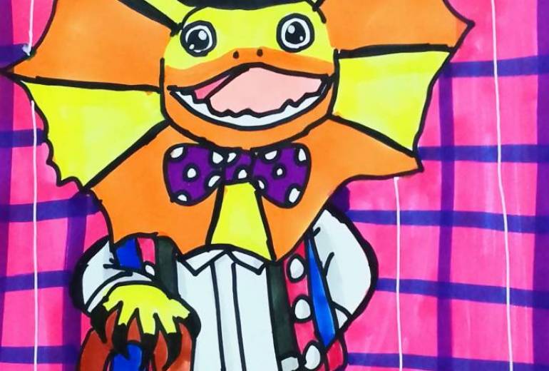 紳士的エリマキトカゲ