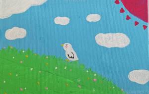 小鳥のお散歩 - 葉