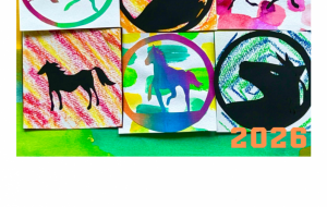 五穀豊穣を祈りながら - ネットスクウェアNET年賀状 ✕ 障がい者アート協会【2026年午年年賀状】 NS2026