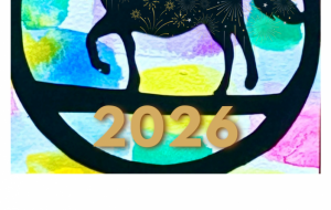 あけましておめでとう! - ネットスクウェアNET年賀状 ✕ 障がい者アート協会【2026年午年年賀状】 NS2026