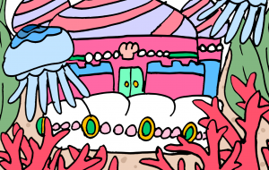 貝殻の中に潜む不思議な城 - ましゅまろまかろん 