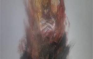 我が情熱の炎、我の全てを我に思う我が肉体、骨、我が身を燃やせ、黒煙挙げて燃え続ける - 真鍋哲地