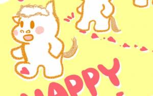 幸せは気付かないうちに - ネットスクウェアNET年賀状 ✕ 障がい者アート協会【2026年午年年賀状】 NS2026 