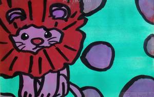 赤いたてがみのライオン - ましゅまろまかろん 