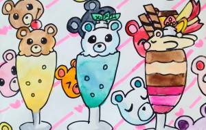 くまくまスイーツ - ましゅまろまかろん 