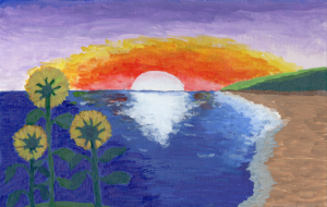 朝日がのぼる海 - 柴田 和子 