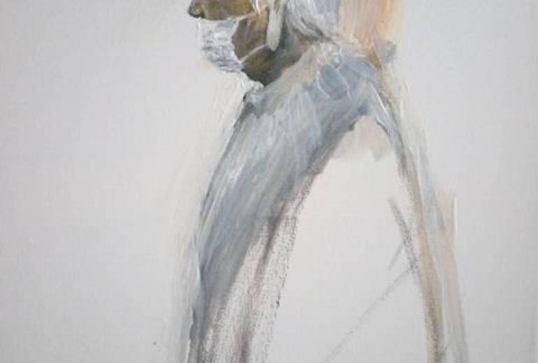 安らか、マスクの、母さん仏心、（微笑み）