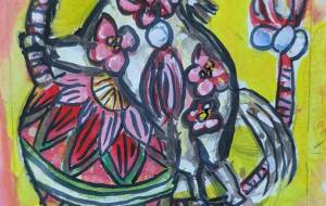 馬と手毬 - ネットスクウェアNET年賀状 ✕ 障がい者アート協会【2026年午年年賀状】 NS2026