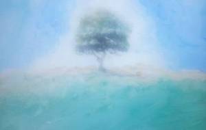 愛し合う鳥達！二匹の愛、緑僕は幸せの歌を聴く - 真鍋哲地 